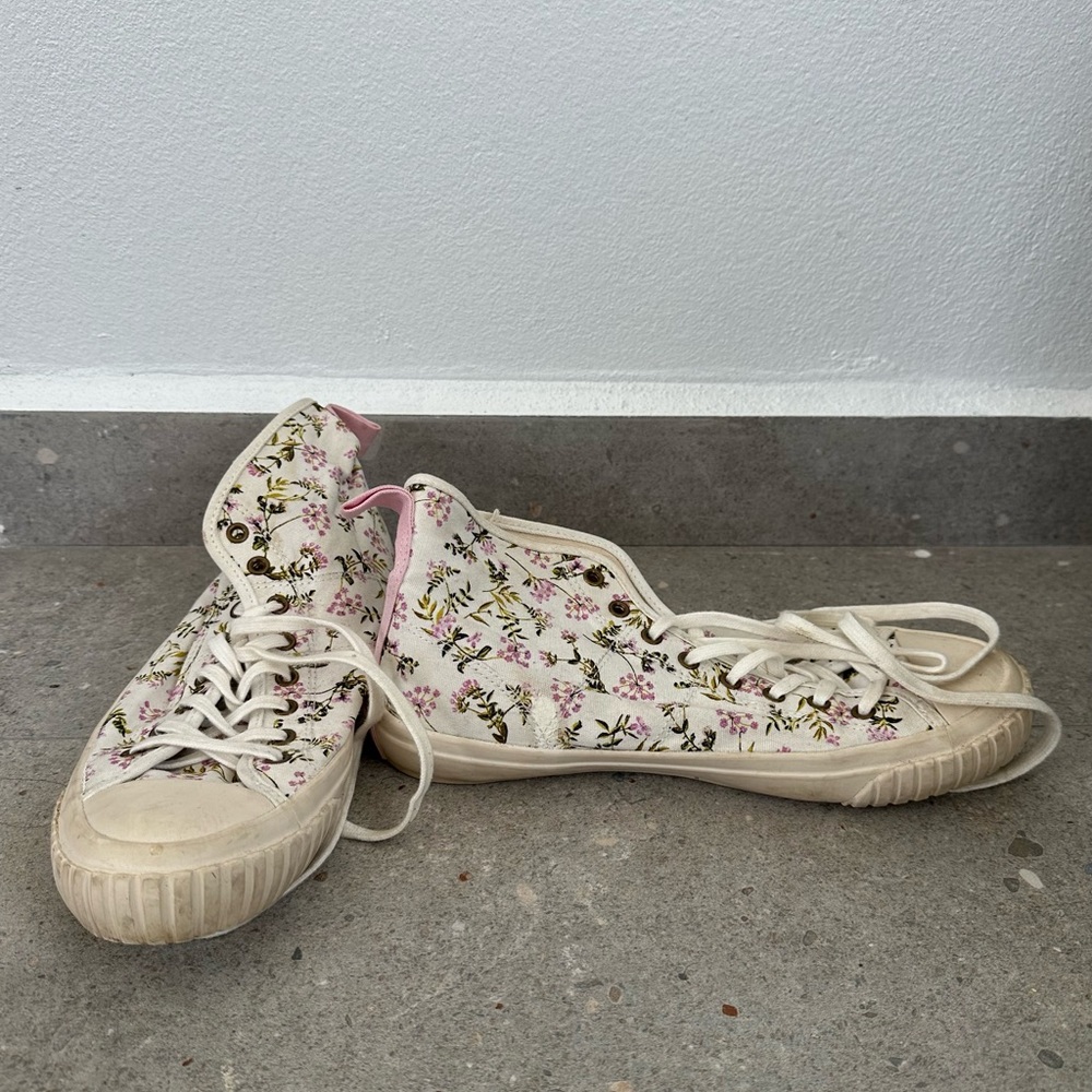 J.Crew classic high-top sneakers in whisp floral